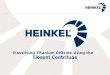 Heinkel tiocent titanium dioxide centrifuge