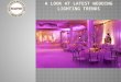 A Look at Latest Wedding Lighting Trends