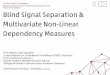 Blind Signal Separation & Multivariate Non-Linear Dependency Measures - Peter Addo. December, 15 2014