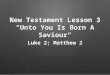 New Testament Lesson 3