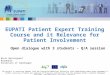 EUPATI patient expert training course and its relevance for patient involvement