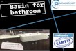 Basin for bathroom