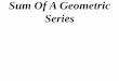 11X1 T14 06 sum of a geometric series (2011)