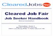Cleared Job Fair Job Seeker Handbook June 4, 2015, Tysons Corner, VA