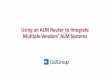 Using an ALM Router to Integrate Multiple Vendors’ ALM Systems