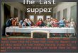 The Last Supper: Teachings