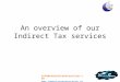An overview of our Indirect Tax Services