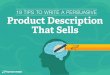How to Write a Persuasive Product Description that Sells