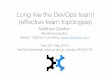 Long live the DevOps team! - DOXLON, 26 May 2015