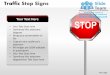 Traffic stop signs powerpoint presentation slides ppt templates