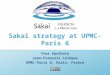 Sakai strategy at UPMC-Paris 6Presentation