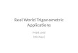 Real world trigonometric applications