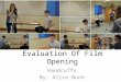 Evaluation of film opening - Media A-Level