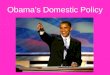Tengowski - Viii 2 obama domestic policy