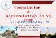 cannulation and recirculation in vv ecmo