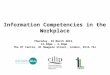 Information competencies in the workplace