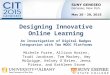 Designing Innovative Online Learning