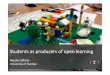 Students as producers of open learning