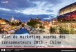 Plan de Marketing auprès des consommateurs 2013- Chine