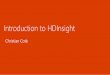 Introduction to hd insight