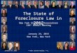 The state of foreclosure law in 2012  white