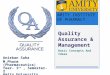 Basic Concepts of Quality Assurance & Management