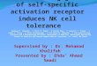 Continuous engagement of self specific activation receptor induces nk tolerance
