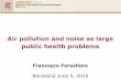Air pollution and noise as large public health problems by Francesco Forastiere