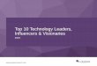 Top 10 technology leaders influencers and visionaries 2015