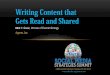 Writing Content that Gets Read and Shared, Matt Grant, Aquent, Inc