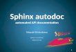 Sphinx autodoc - automated API documentation (PyCon APAC 2015 in Taiwan)