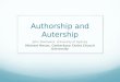 Authorship and Autership