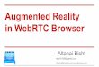 Augmented reality in web rtc browser