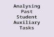 Analysing past student auxiliary tasks