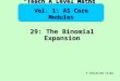 The binomial expansion