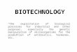 Biotech scope and prospects
