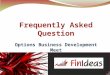 Options Business Development Meet FAQ