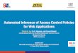 Automated Inference of Access Control Policies for Web Applications