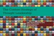 Content Strategy of Thought Leadership - Speed Presentation