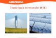 Tecnología termosolar (STE)