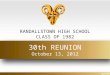 RHS Class of 82 Alumni Slideshow