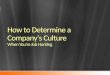 How to Determine a Company's Culture When You're Job Hunting