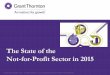 The State of the Not-for-Profit Sector in 2015