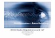 I International Workshop RFID and IoT - Dia 20 - RFID Radio Regulations and IoT - DI Josef Preishuber–Pflügl - ETSI RFID / CISC