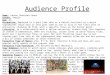 Unit 1-LO2; The Descent: Audience Profile & Purpose of Analysis