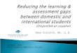 Namp reducing the learning & assessment gaps between domestic   english