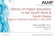 History of Higher Education in the South West & South Wales - Mike ratcliffe