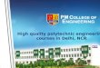 High quality polytechnic engineering courses in Delhi, NCR