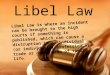 Libel laws