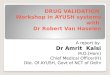 Dr van haslene drug validation training report